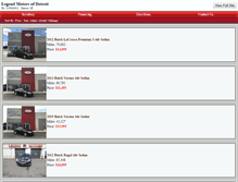 Tablet Screenshot of legendmotors1.net